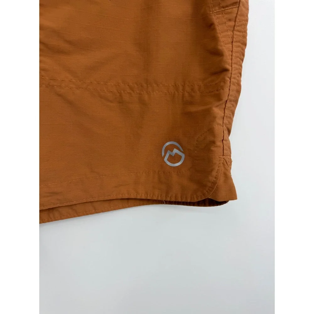 Magellan Outdoors Pro Explore Shorts Womens XL Orange Ripstop‎ Hiking Belted